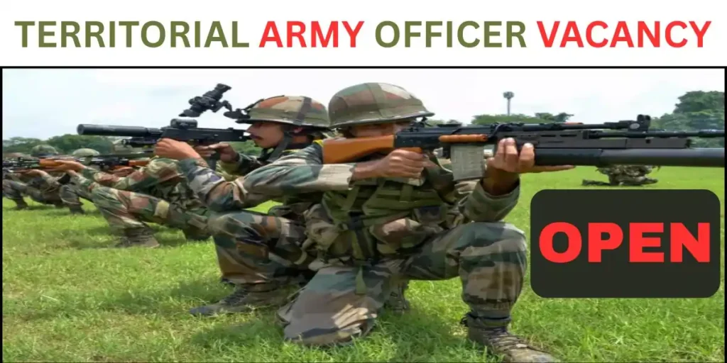territorial army officer vacancy 2025