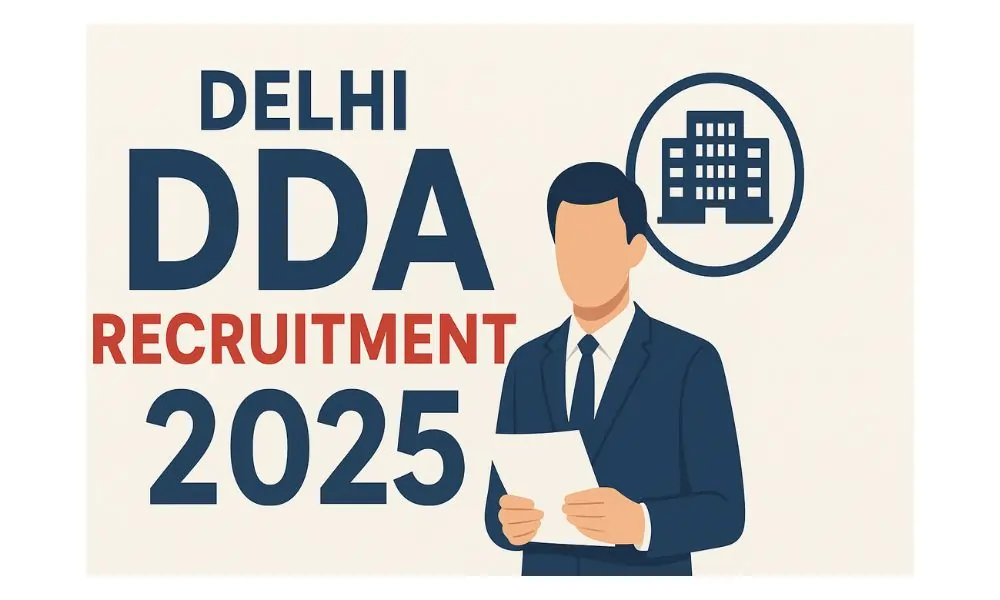 delhi dda job vacancy 2025