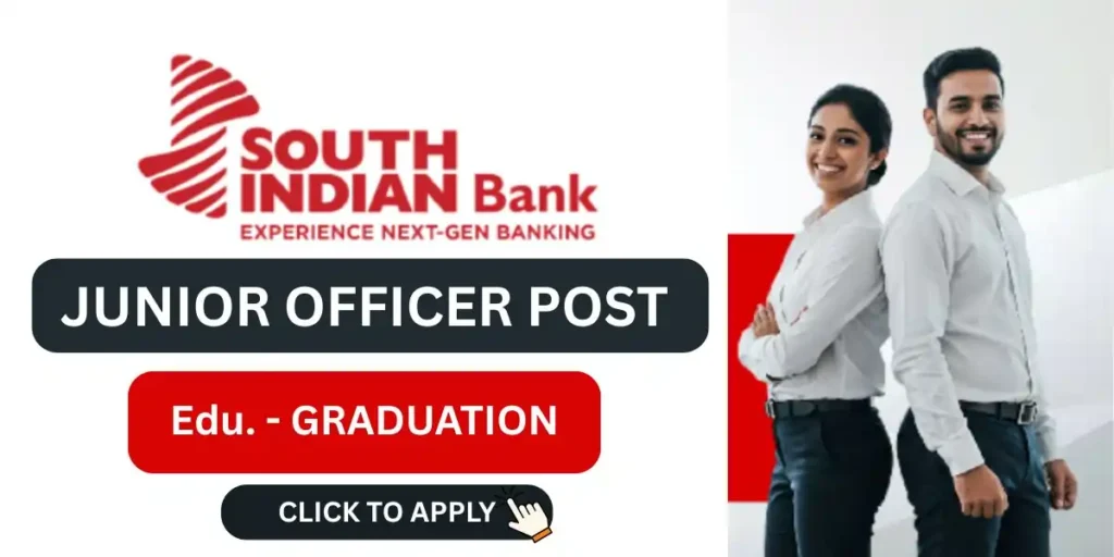 south indian bank junior officer job vacancy 2025