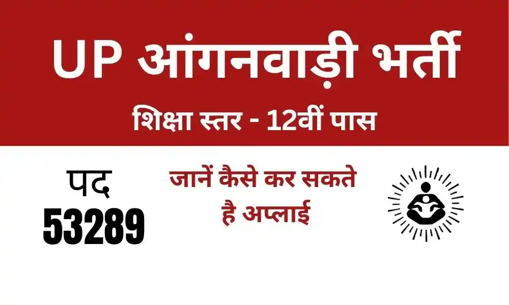 up anganwadi bharti online form 2025