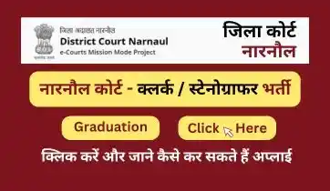narnaul court clerk and stenographer job vacancy 2025