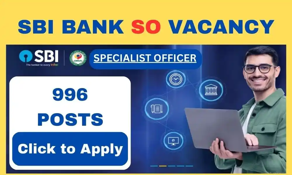 sbi bank specialist officer so job vacancy 2025