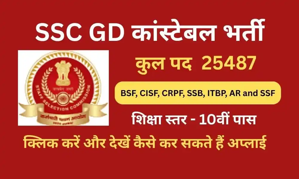 ssc gd constable job vacancy 2025